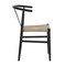 Flash Furniture Logan Commercial Grade Y-Back Style Wood & Kraft Paper Stackable Dining Chair w/Black/Natural Finish ZH-8101YS-BLK-NAT-GG - alternate 6